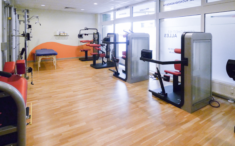 Fitnessbereich 2 - Speziell für medizinische Rückendiagnostik