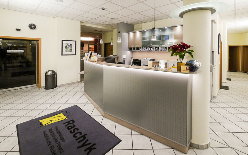 Anmeldung - Unser Empfangsbereich